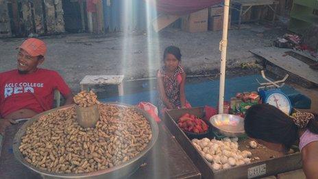 Market traders in Tacloban