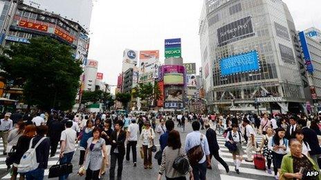 People walking in Tokyo