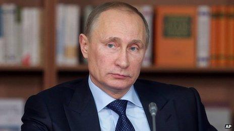 Russian President Vladimir Putin, file pic