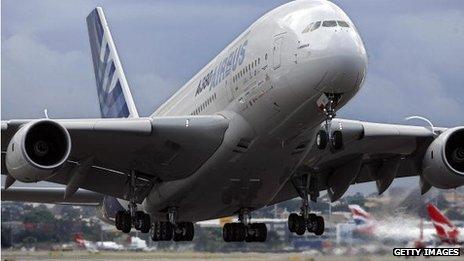 An Airbus A380