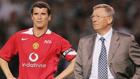 Sir Alex Ferguson (left) and Roy Keane