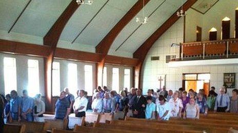 Congregation at the Dutch Reformed Church in Ventersdorp