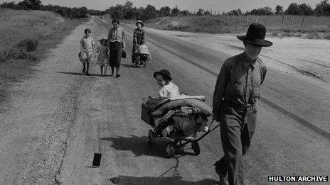 Drought refugees in the Great Depression