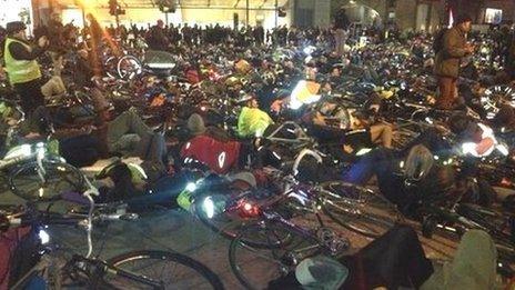 Cycling 'die-in'