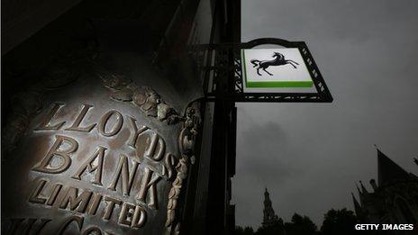 Lloyds Bank sign