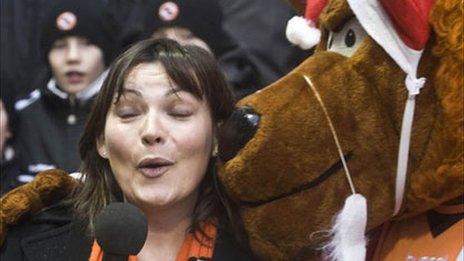 Lorraine is a big Dundee United fan