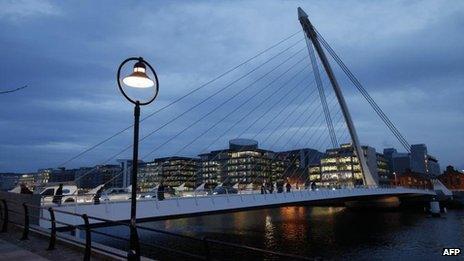 Dublin's financial district