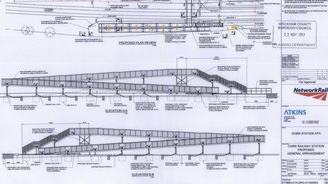 Diagram of the proposed access bridge