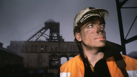 A coal miner at the pithead