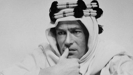 Peter O'Toole as Lawrence of Arabia