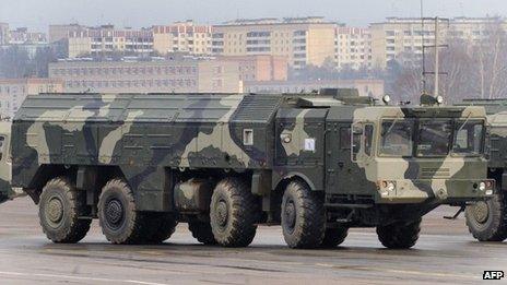 Russian Iskander missile launcher