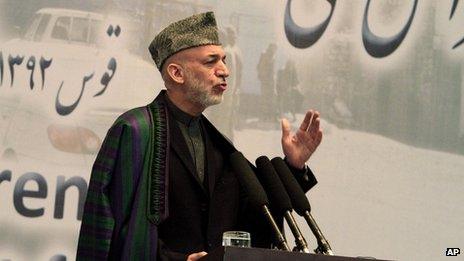 Afghan President Hamid Karzai