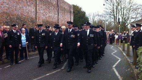 Closing ceremony at Dorchester Prison