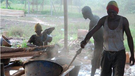 Ghanaian gold miners