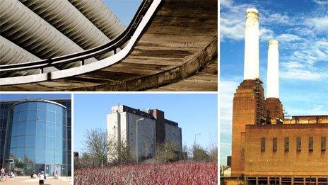 Preston Bus Station, Battersea Power Station, Water Eaton grain silo and Bournemouth's IMAX cinema