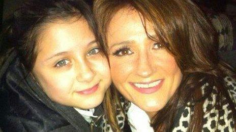 Trisha Malik with her youngest daughter Safaa