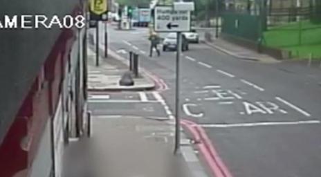 CCTV footage of car about to hit Lee Rigby