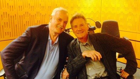 John Cleese and Michael Palin from Monty Python