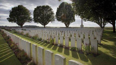 Arras Road British Cemetery. Roclincourt, near Vimy in France