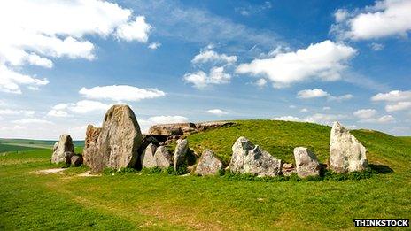 West Kennet long barrow, Wiltshire