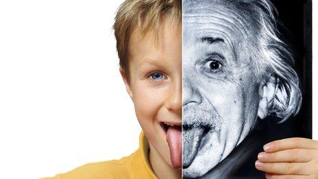 Child and Einstein