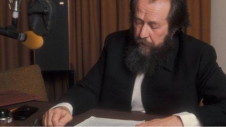 File photo of Alexander Solzhenitsyn