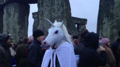 Winter solstice Stonehenge 2013