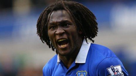 Everton's on loan striker Romelu Lukaku