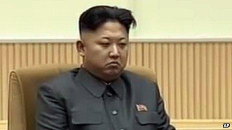 North Korean leader Kim Jong-un attends an event to mark the second anniversary of the death of his father, former leader Kim Jong-il, in Pyongyang, North Korea 17 December 2013