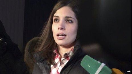 Nadezhda Tolokonnikova on her release (23 Dec 2013)