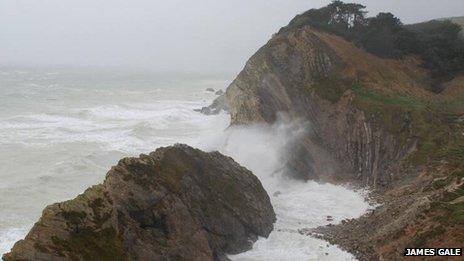 Storm at Stair Hole