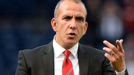 Paolo Di Canio while in charge at Sunderland