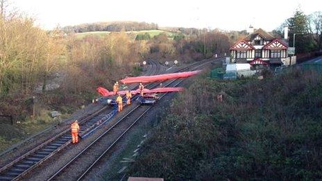 Inflatable dams at Cowley Bridge