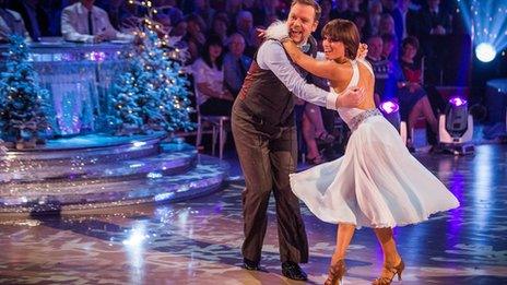 Rufus Hound and Flavia Cacace