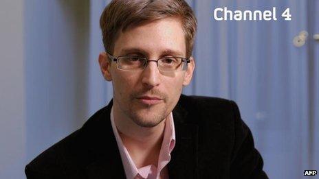 Edward Snowden on Channel 4, 25 Dec