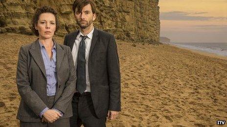 Olivia Colman and David Tennant