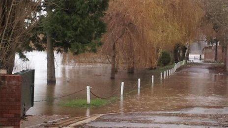 Floods in Upton-upon-Severn