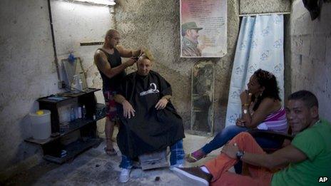 Barber in Havana