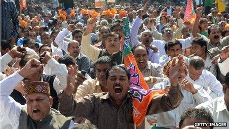 Protests in India in 2012 against foreign direct investment