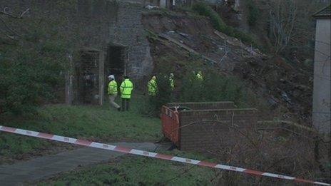 Dundee landslip