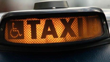 Taxi sign