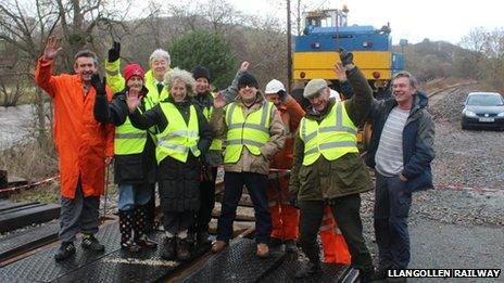 Llangollen Railway volunteers