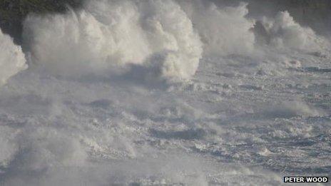 Stormy seas off Porthleven