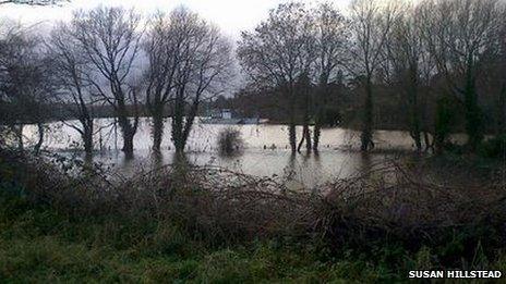 Flooding near Hereford