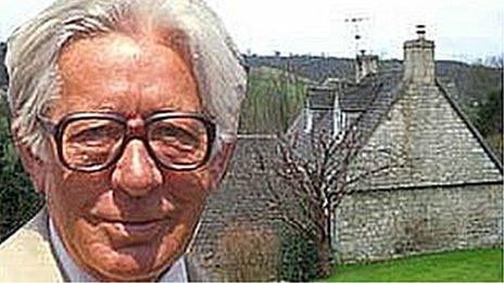 Laurie Lee in Slad montage