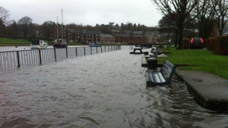 Flooding at Dumbarton