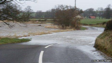 Road flooded