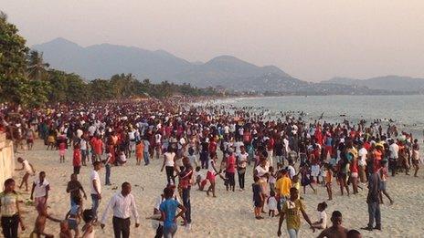 New Year on the beach