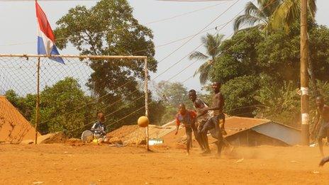 Shot on goal in Freetown