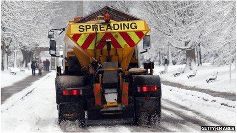 Gritting lorry